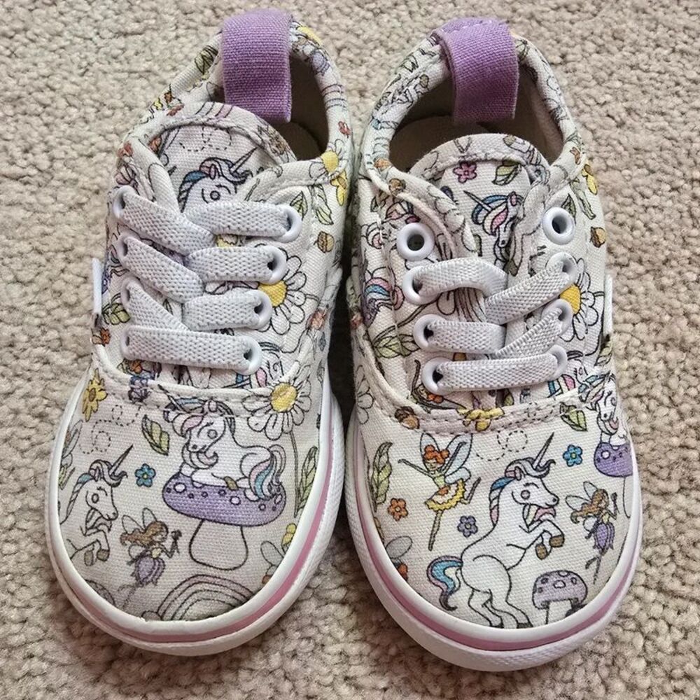 Vans Toddler Unicorn Fairy shoes Size 6
